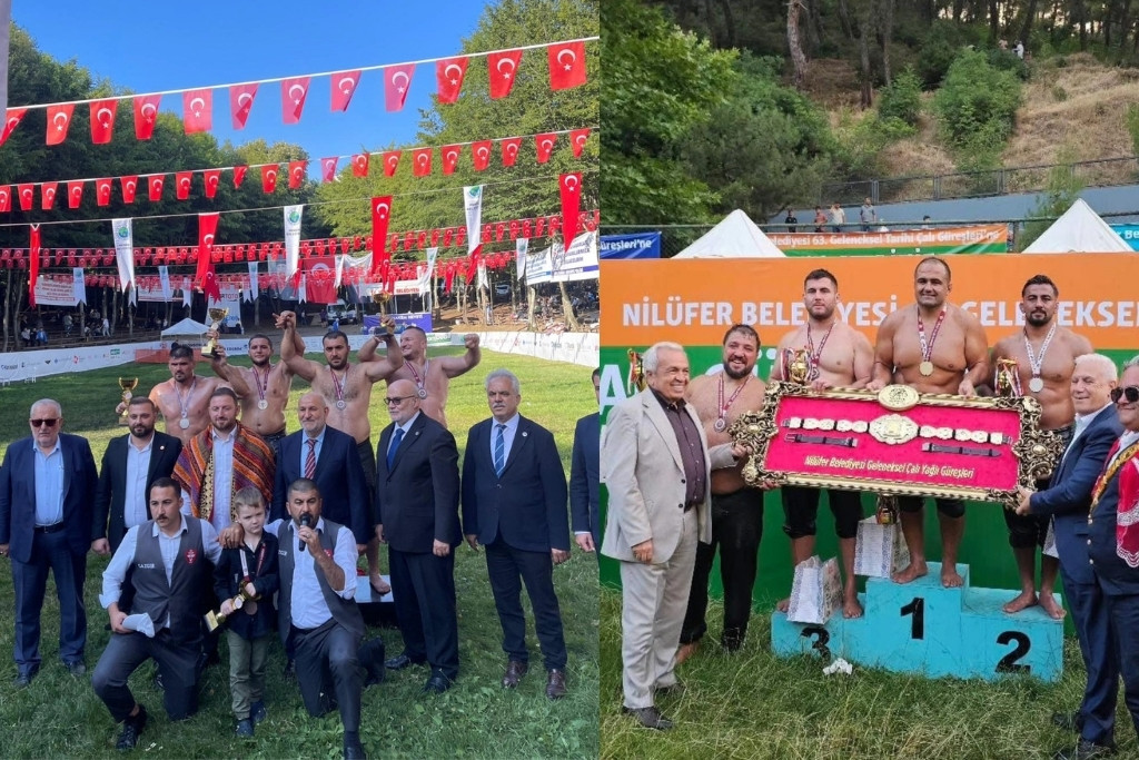 Yağlı Güreşçilerimiz Kürsüde